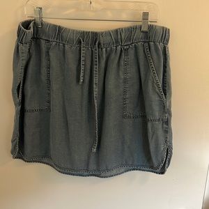Express Chambray Skirt